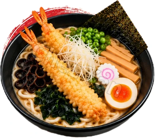 Udon crevettes tempura
